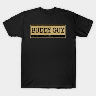 Aliska text black retro - BUDDY GUY T-Shirt